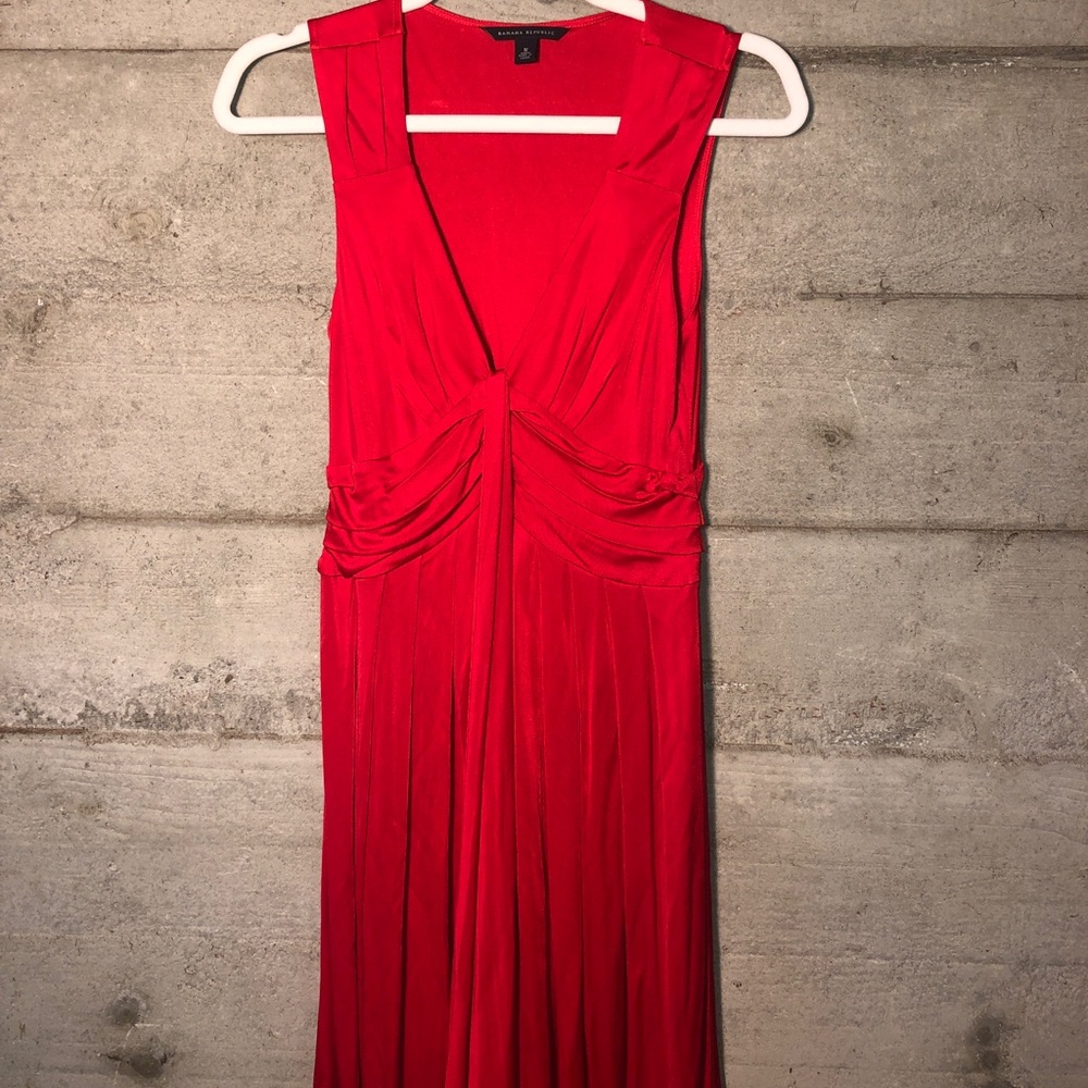 Banana republic red  dress